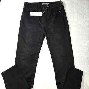 NWT JustUSA Women’s Skinny Jeans Size 5 (28) High Rise Black Stretch Denim